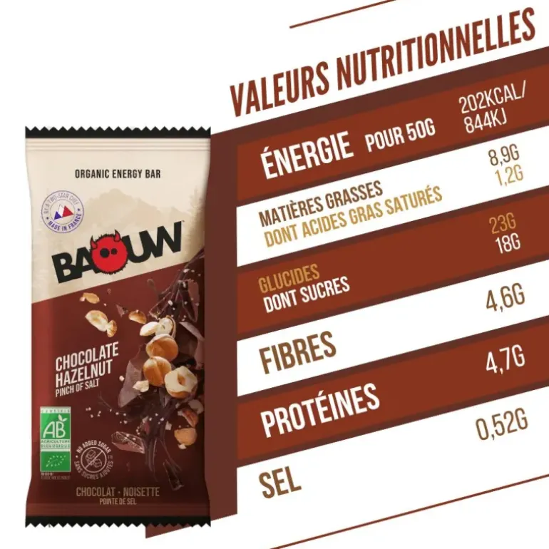 BARRE ÉNERGÉTIQUE EXTRA BIO 50G