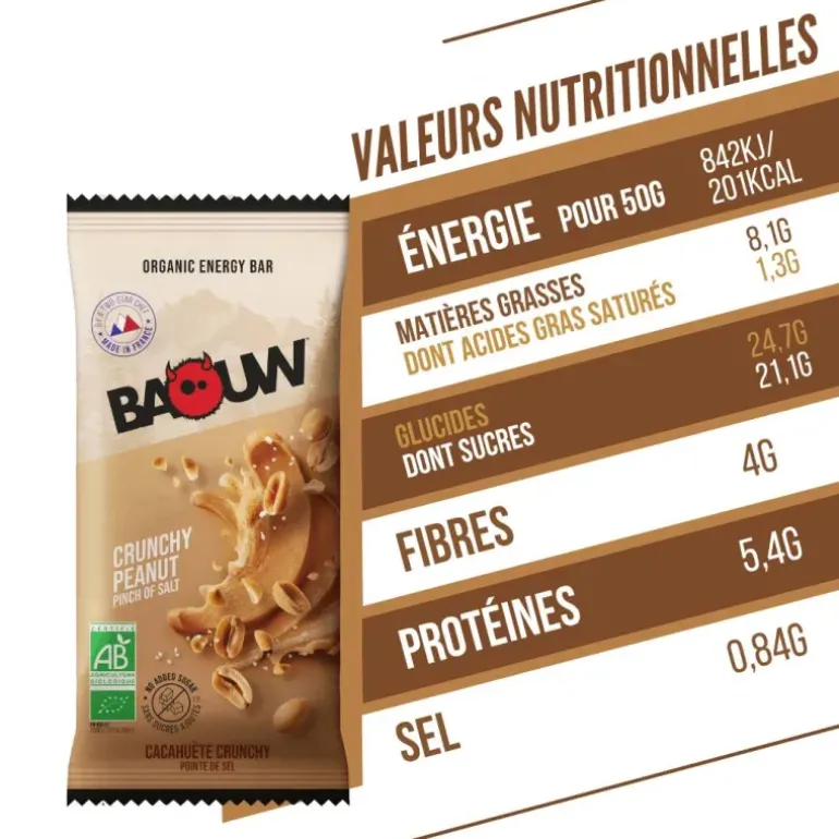 BARRE ÉNERGÉTIQUE EXTRA BIO 50G