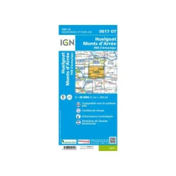 CARTE HUELGOAT, MONTS  D'ARREE ET PARC NATUREL RÉGIONAL D'ARMORIQUE