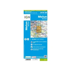Carte IGN MELUN MORMANT