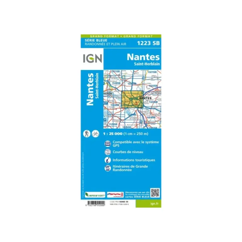Carte IGN NANTES SAINT-HERBLAIN