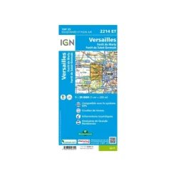 Carte IGN VERSAILLES FORÊT DE MARLY FORÊT DE SAINT-GERMAIN