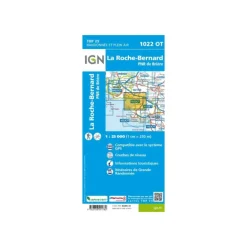 CARTE LA ROCHE-BERNARD, PARC NATUREL RÉGIONAL DE BRIÈRE