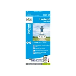 CARTE LORIENT ET ÎLE DE GROIX