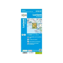 CARTE LORIENT ET ÎLE DE GROIX