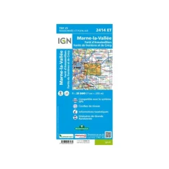 CARTE MARNE LA VALLEE FORET D' ARM