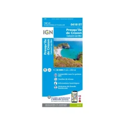 CARTE PRESQU'ÎLE DE CROZON CAMARET-SUR-MER