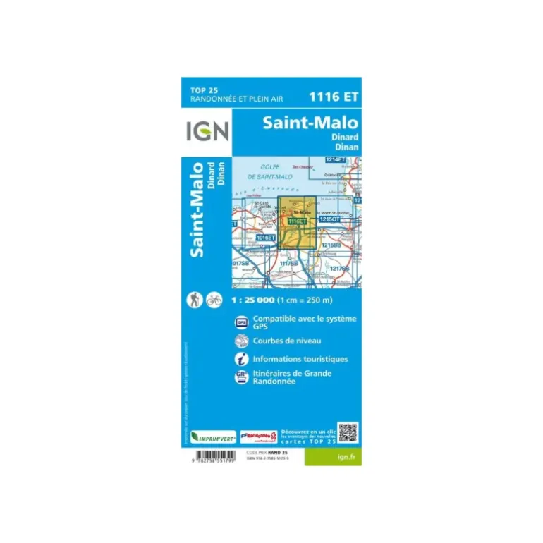 CARTE SAINT-MALO, DINARD ET DINAN