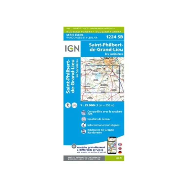 CARTE SAINT-PHILBERT-DE-GRAND-LIEU LES SORINIÈRES