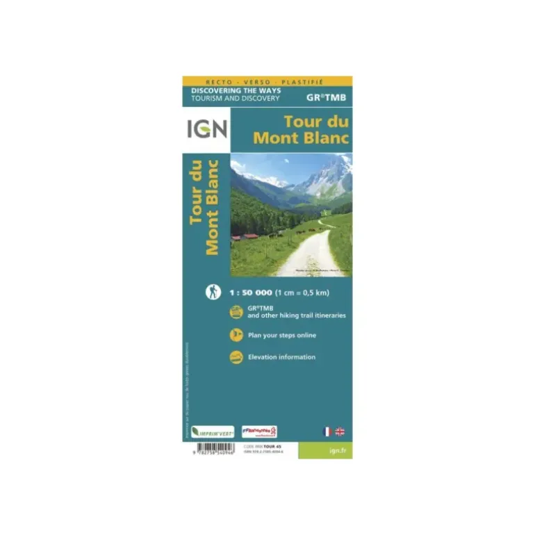 CARTE TOUR DU MONT-BLANC