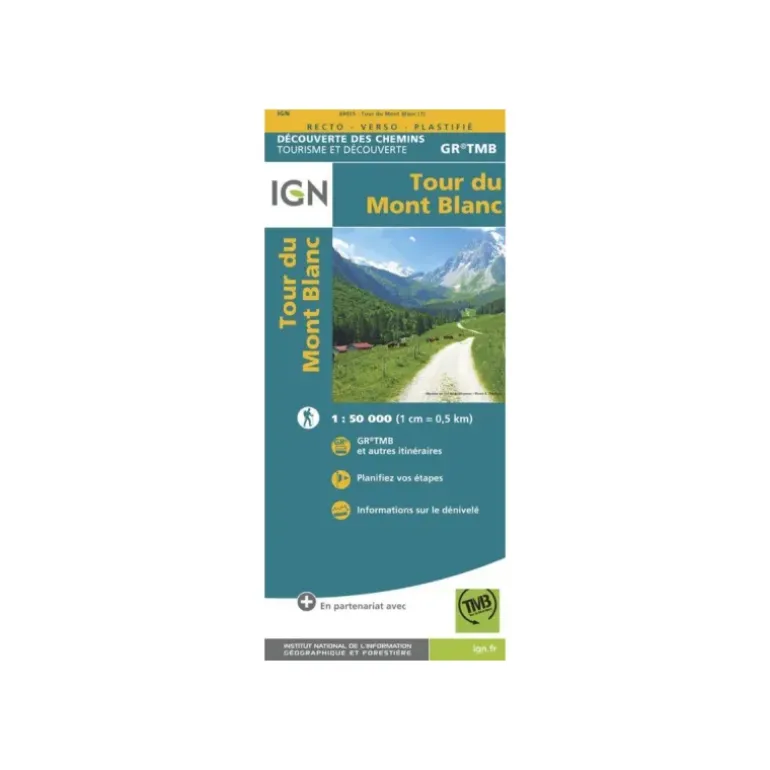 CARTE TOUR DU MONT-BLANC