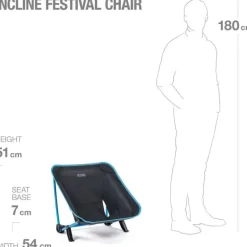 Chaise de festival inclinée