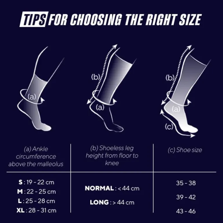 CHAUSSETTES HAUTES DE COMPRESSION