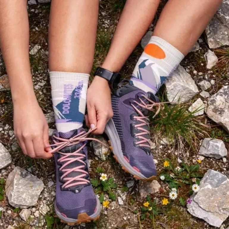 Chaussettes TREK SUMMIT Lyocell Alpes Bleu