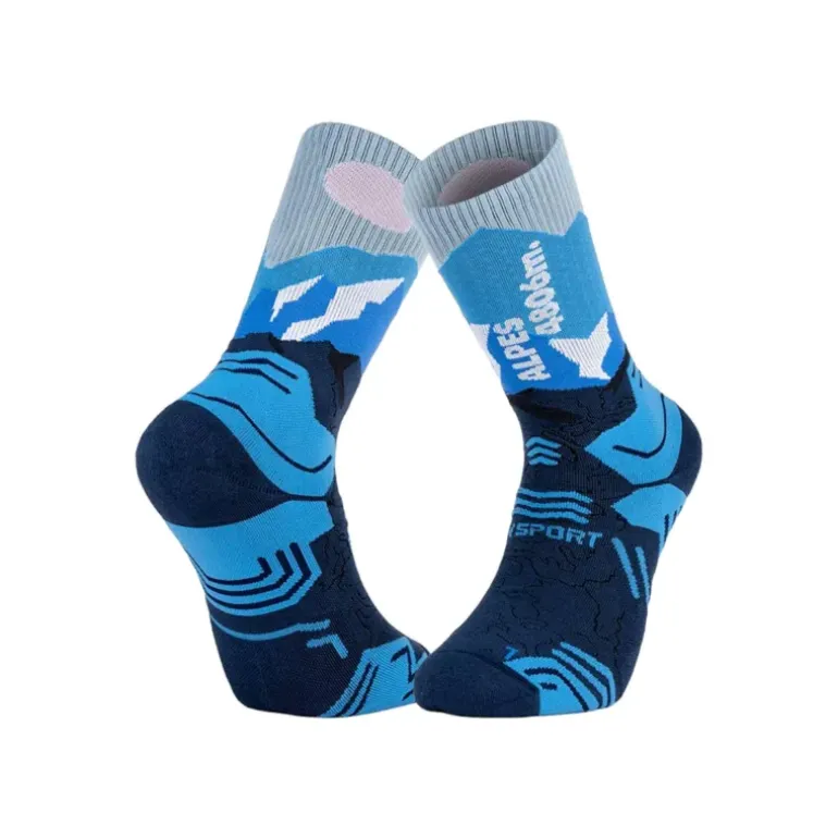 Chaussettes TREK SUMMIT Lyocell Alpes Bleu