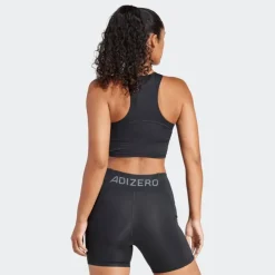 Crop top de running poche gel Adizero femme