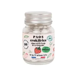 DENTIFRICE À CROQUER BIO GOÛT FRAISE