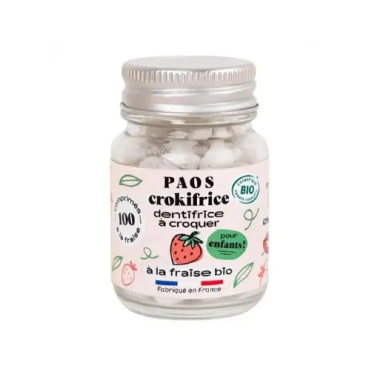 DENTIFRICE À CROQUER BIO GOÛT FRAISE