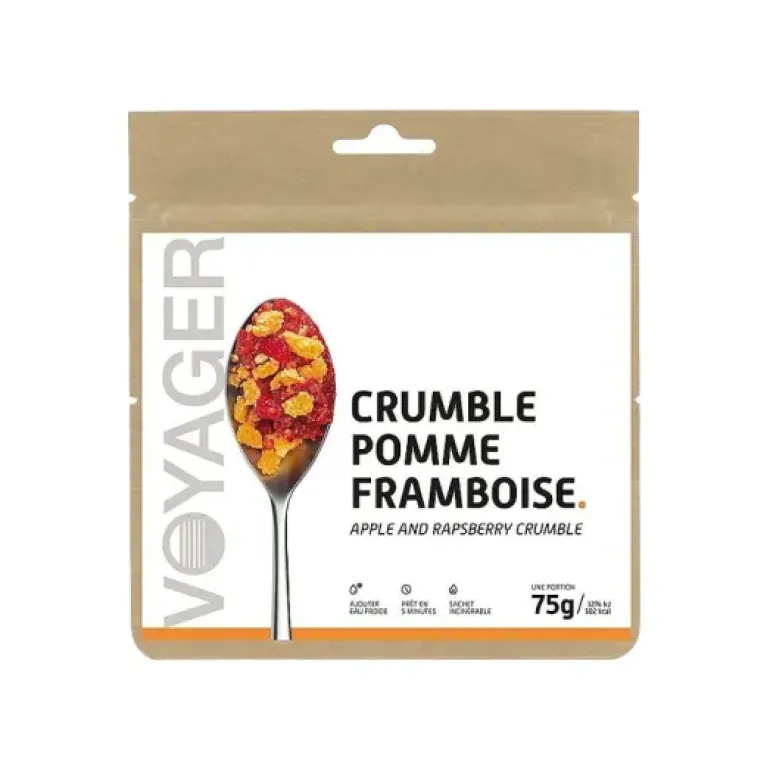 DESSERT LYOPHILISÉ - CRUMBLE POMME-FRAMBOISES