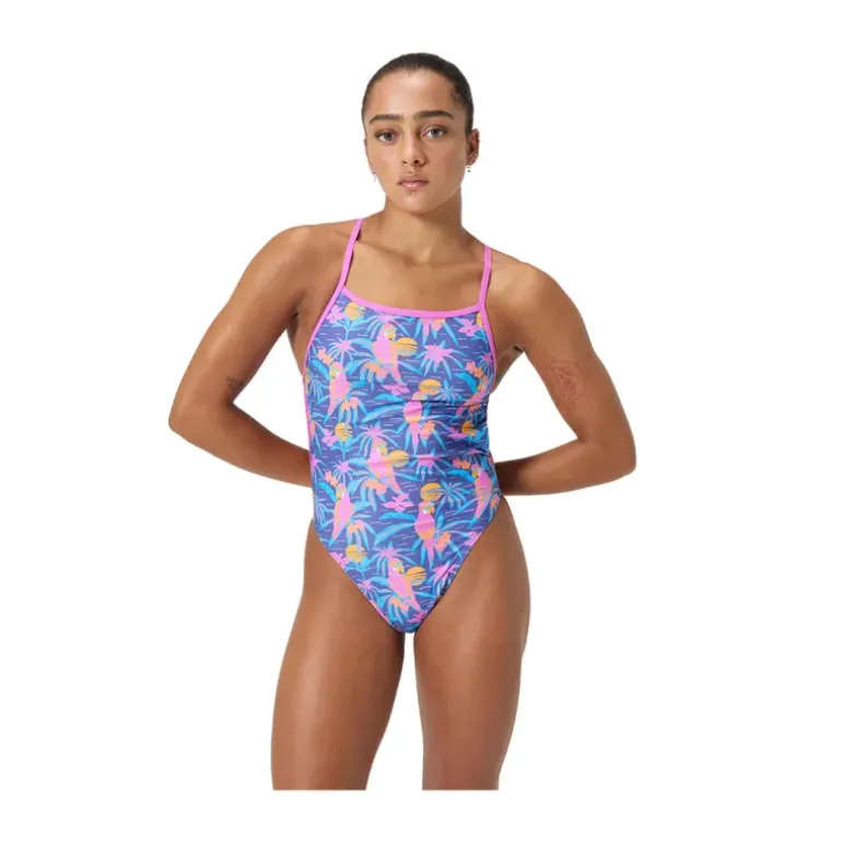 MAILLOT DE BAIN 1 PIÈCE ECO+ ALLOVER V FEMME
