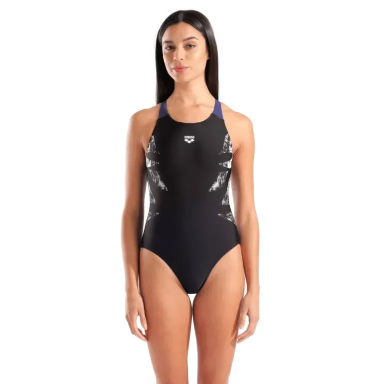 Maillot de bain Graphic en dos V femme