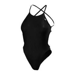 MAILLOT DE BAIN UNE PIÈCE NOIR VAGUES