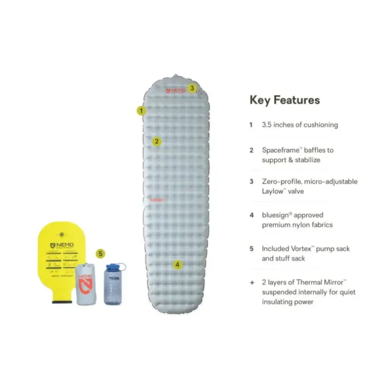 matelas toutes saisons ultra leger TENSOR REGULAR