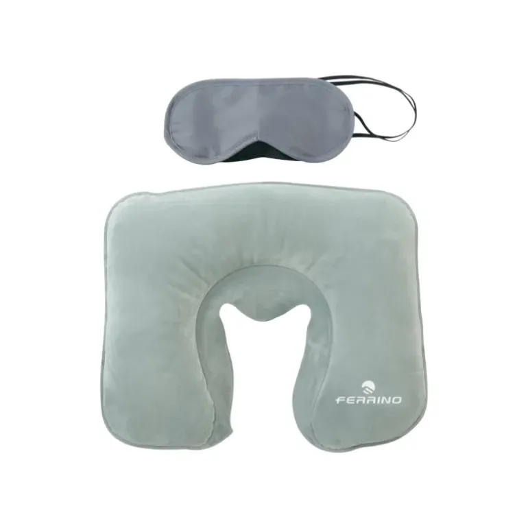 OREILLER DE VOYAGE + MASQUE POUR LES YEUX