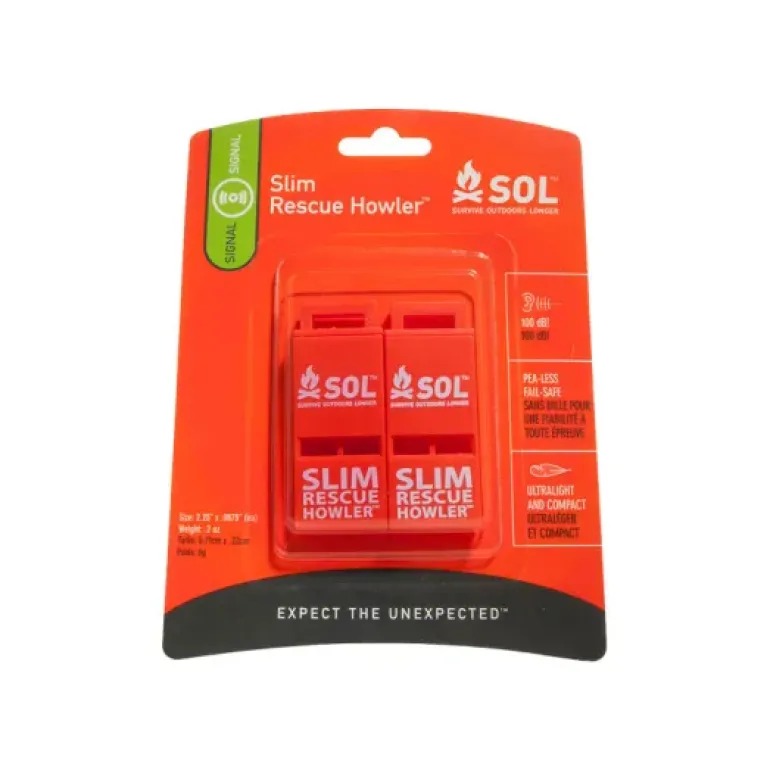 PACK SIFFLETS DE SECOURS 100 DB/ SLIM RESCUE HOWLER