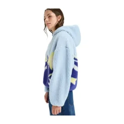 Polaire à capuche Chloe Kim Print femme