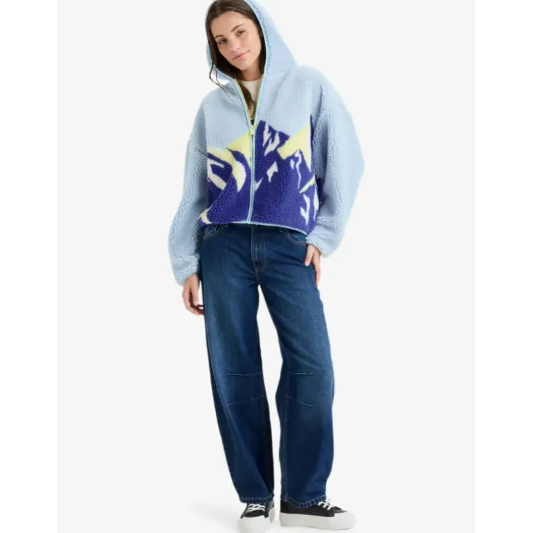 Polaire à capuche Chloe Kim Print femme