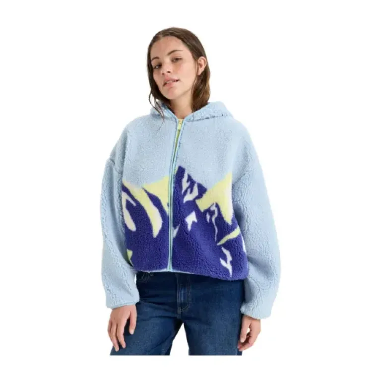 Polaire à capuche Chloe Kim Print femme