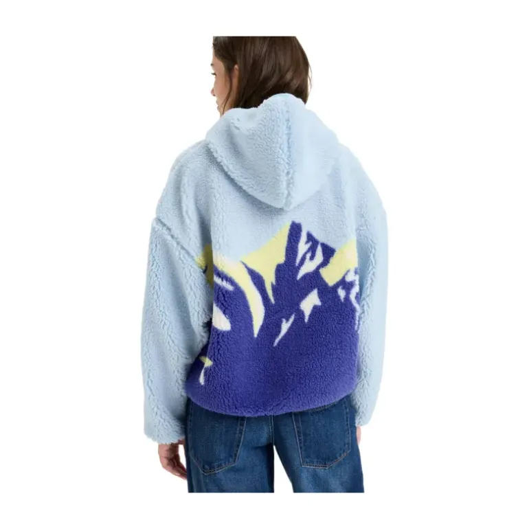 Polaire à capuche Chloe Kim Print femme