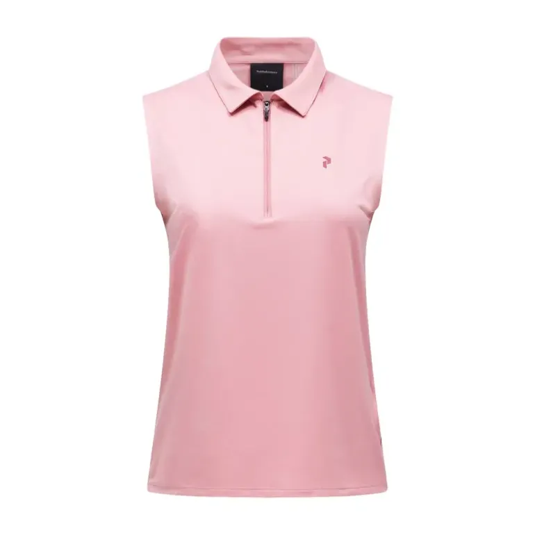 Polo Comfort Zip sans manche femme