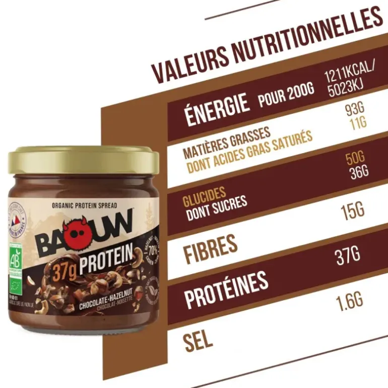 PÂTE À TARTINER PROTÉINÉE BIO 200G