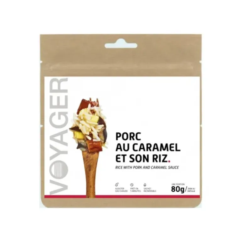 REPAS LYOPHILISÉ - PORC AU CARAMEL ET SON RIZ