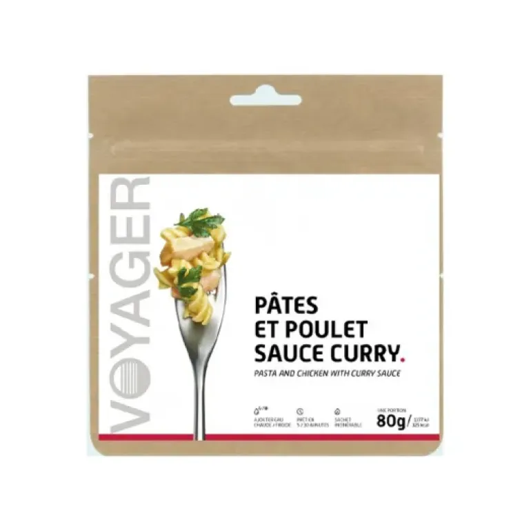 REPAS LYOPHILISÉ - PÂTES ET POULET SAUCE CURRY