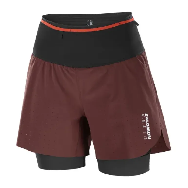 SHORT S/LAB ULTRA 2 EN 1 FEMME decadent chocolate
