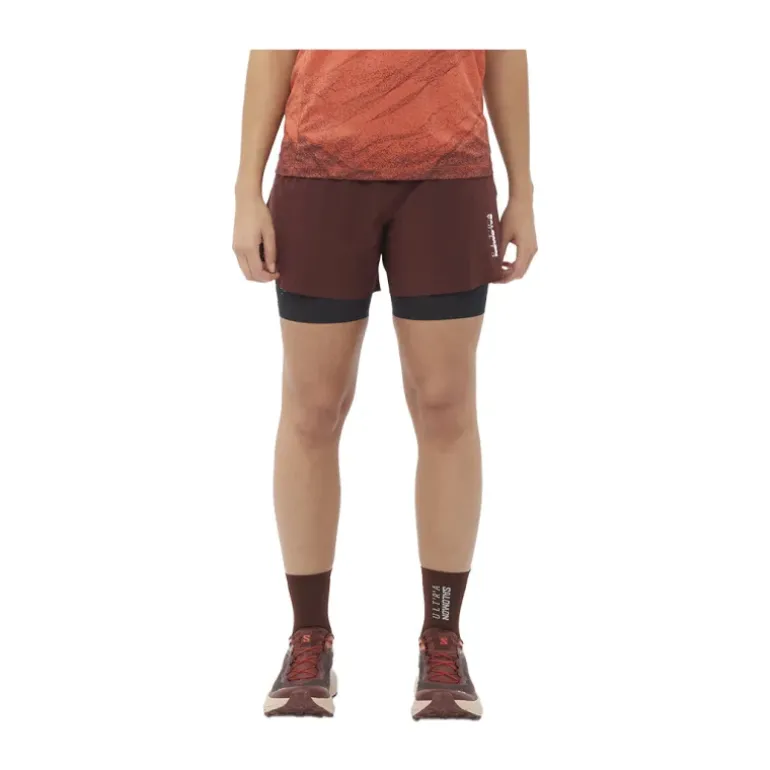 SHORT S/LAB ULTRA 2 EN 1 FEMME decadent chocolate