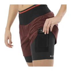 SHORT S/LAB ULTRA 2 EN 1 FEMME decadent chocolate