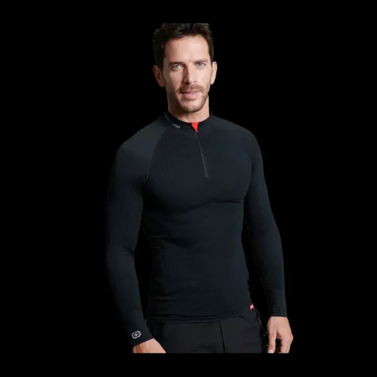SOUS-COUCHE ACTIVBODY 4 COL ZIPPE HOMME