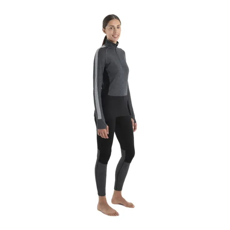 SOUS-COUCHE MERINO ZONEKNIT 200 DEMI-ZIP FEMME