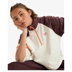 SWEAT ESSENTIAL ENERGY CROP DEMI-ZIP FEMME