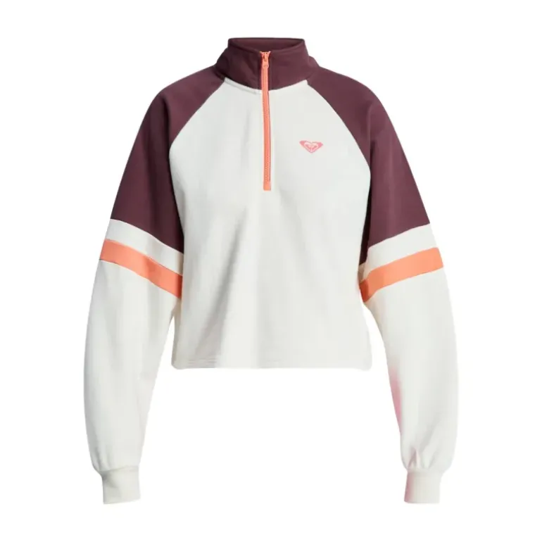 SWEAT ESSENTIAL ENERGY CROP DEMI-ZIP FEMME