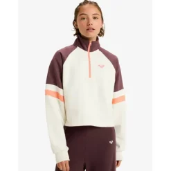 SWEAT ESSENTIAL ENERGY CROP DEMI-ZIP FEMME