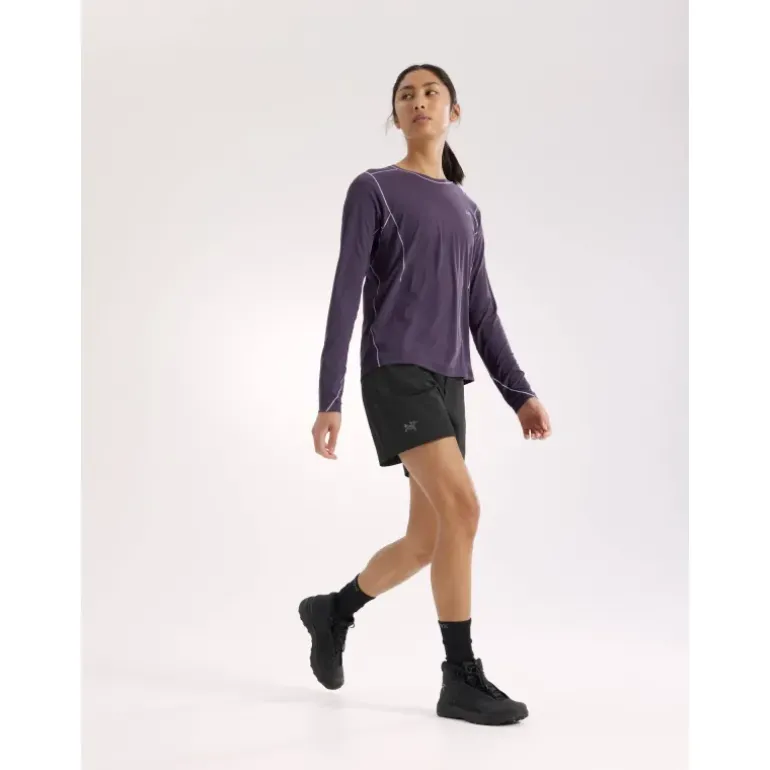 T-shirt à manches longues et col rond Sunna Femme