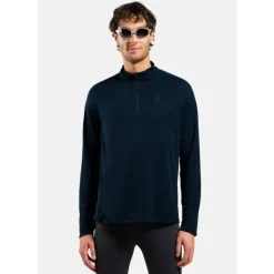 T-SHIRT MANCHES LONGUES 1/2 ZIP ESSENTIAL HOMME