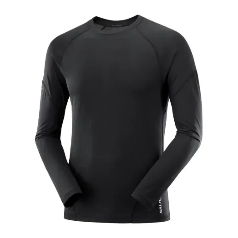 T-SHIRT MANCHES LONGUES CROSS RUN HOMME NOIR