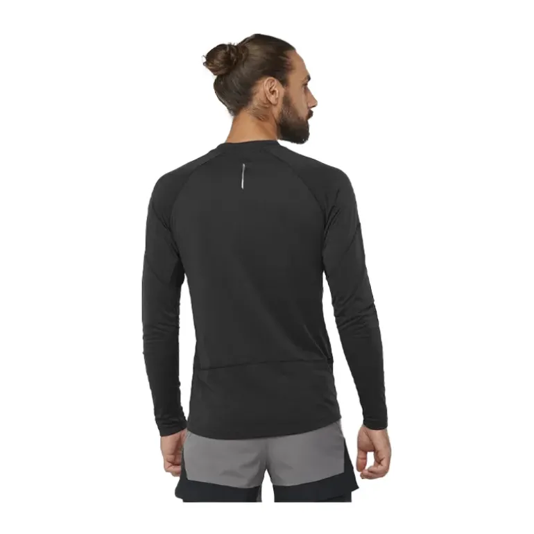 T-SHIRT MANCHES LONGUES CROSS RUN HOMME NOIR