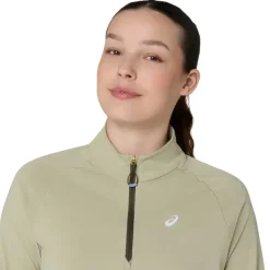 T-shirt manches longues Nagino Run 1/4 zip femme